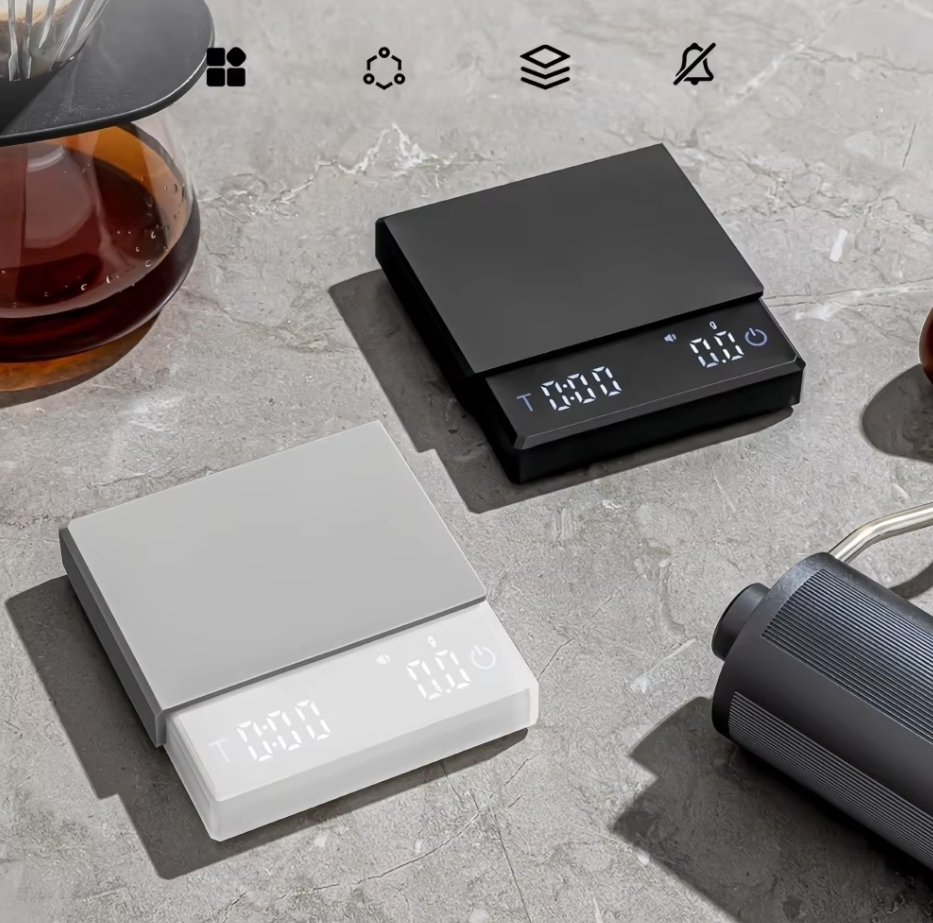 Electronics Repair Workshop - ミニ電子コーヒースケール スマートパウダー水比計 USBシリコンパッド 高品質精密プロフェッショナルキッチンコーヒーツール