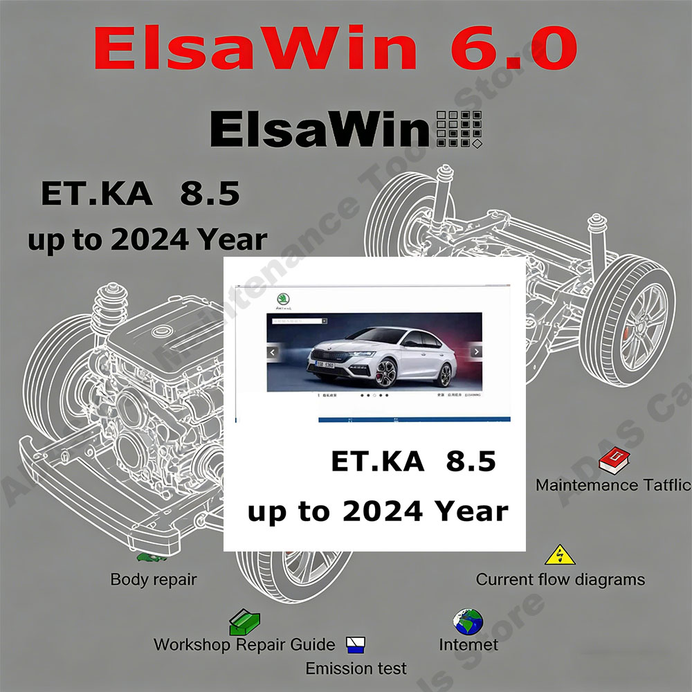 Electronics Repair Workshop - 最新のホットカーメンテナンスツール Elsawin 6.0 ETKA 8.5 自動車修理ソフトウェア
