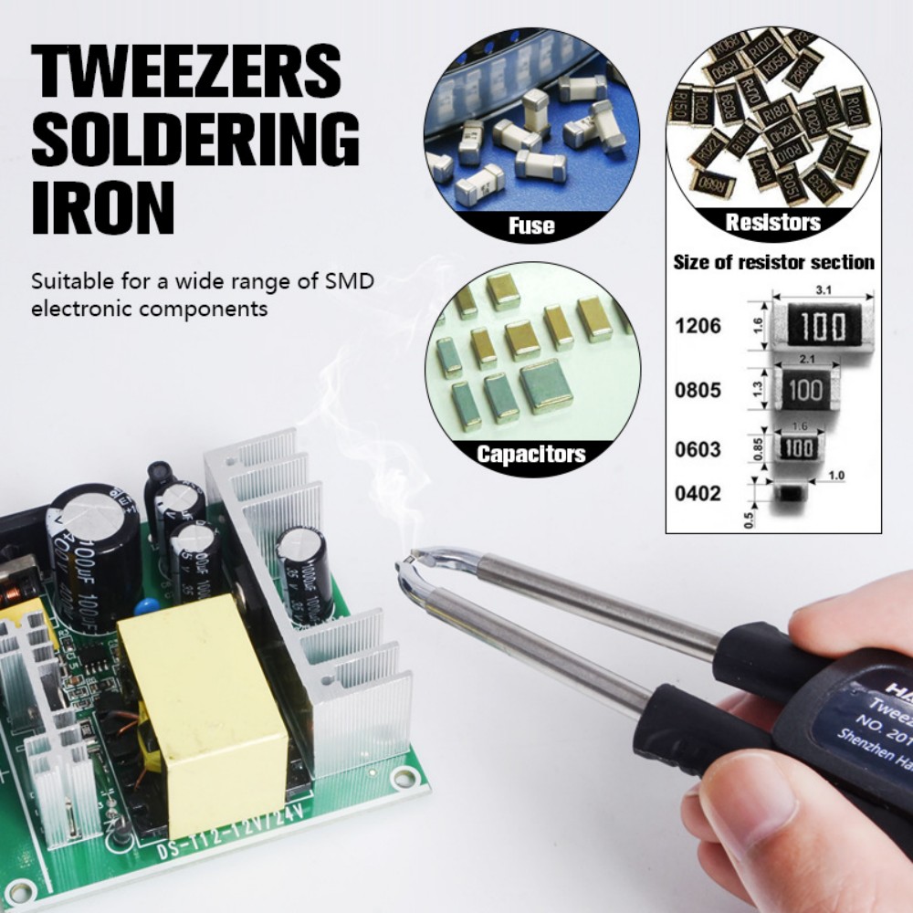 T12 はんだ付けピンセットハンドル – デュアルチャンネル - Electronics Repair Workshop のレビューと価格