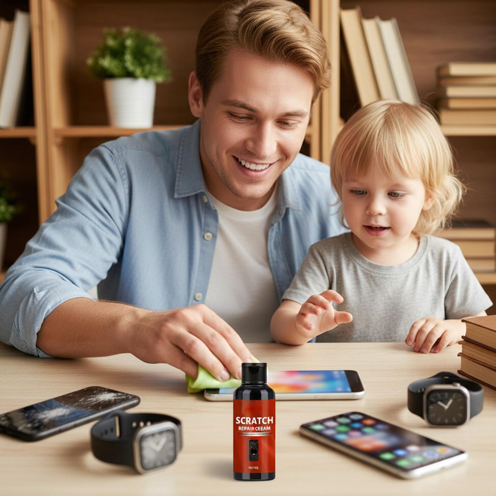 ガラス傷消し＆研磨クリーム クイックリペアキット 携帯電話画 - Electronics Repair Company のレビューと価格