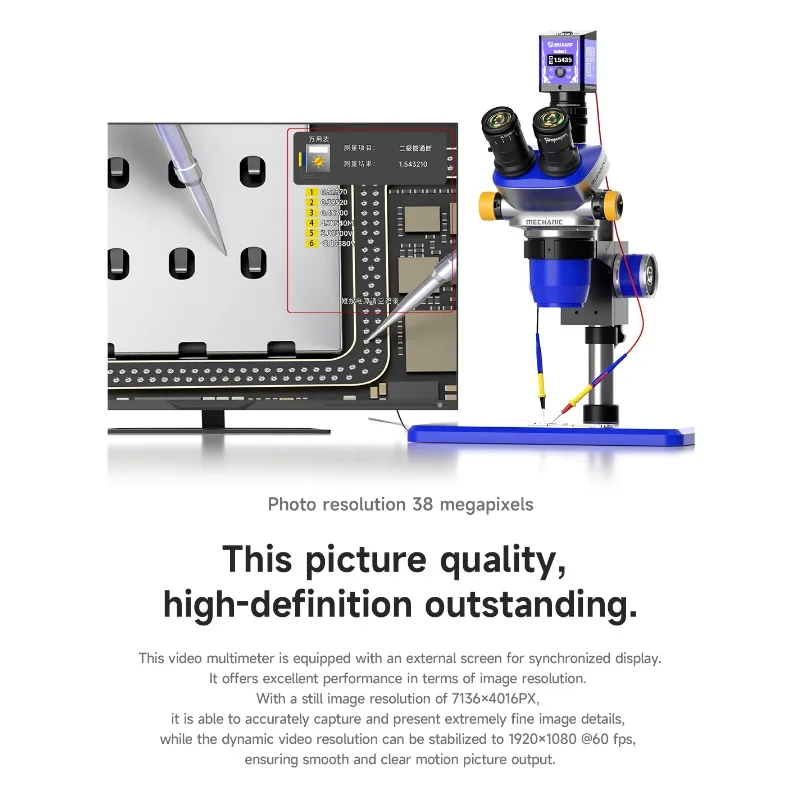 Action2 ビデオマルチメーター顕微鏡 工業用カメラ 携 - Electronics Repair Images のレビューと価格